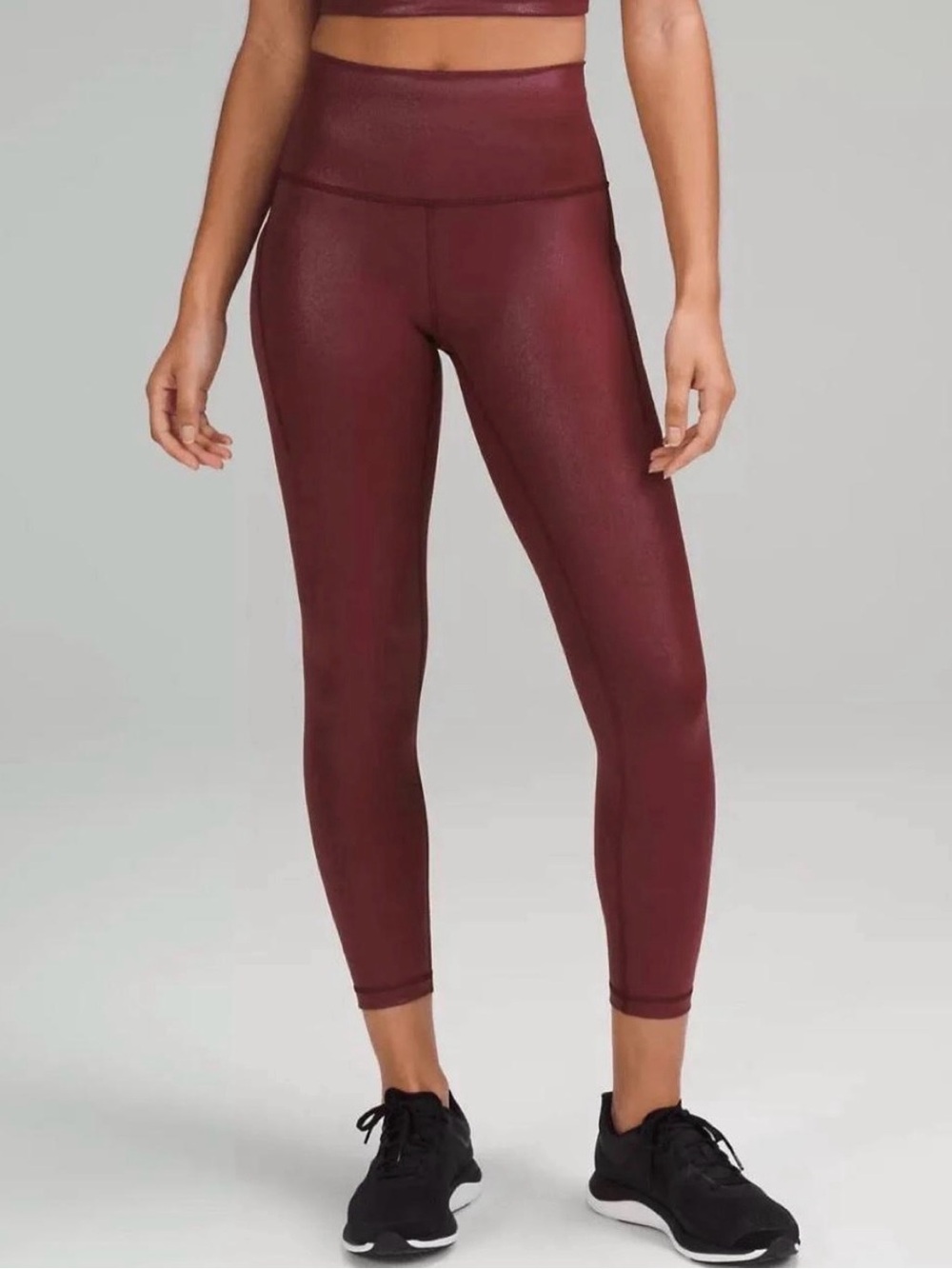 lululemon athletica Wunder Train High-Rise Ankle Leggings Burgundy 4 25in
